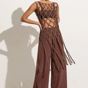 Faithfull the Brand x Monikh Amalia Macrame Tunic - Mocha